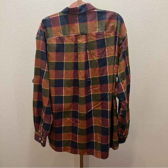 Orvis No-Work Work Shirt Mens XXL Cotton Multicolor Plaid Long Sleeve Button Up - Picture 12 of 12